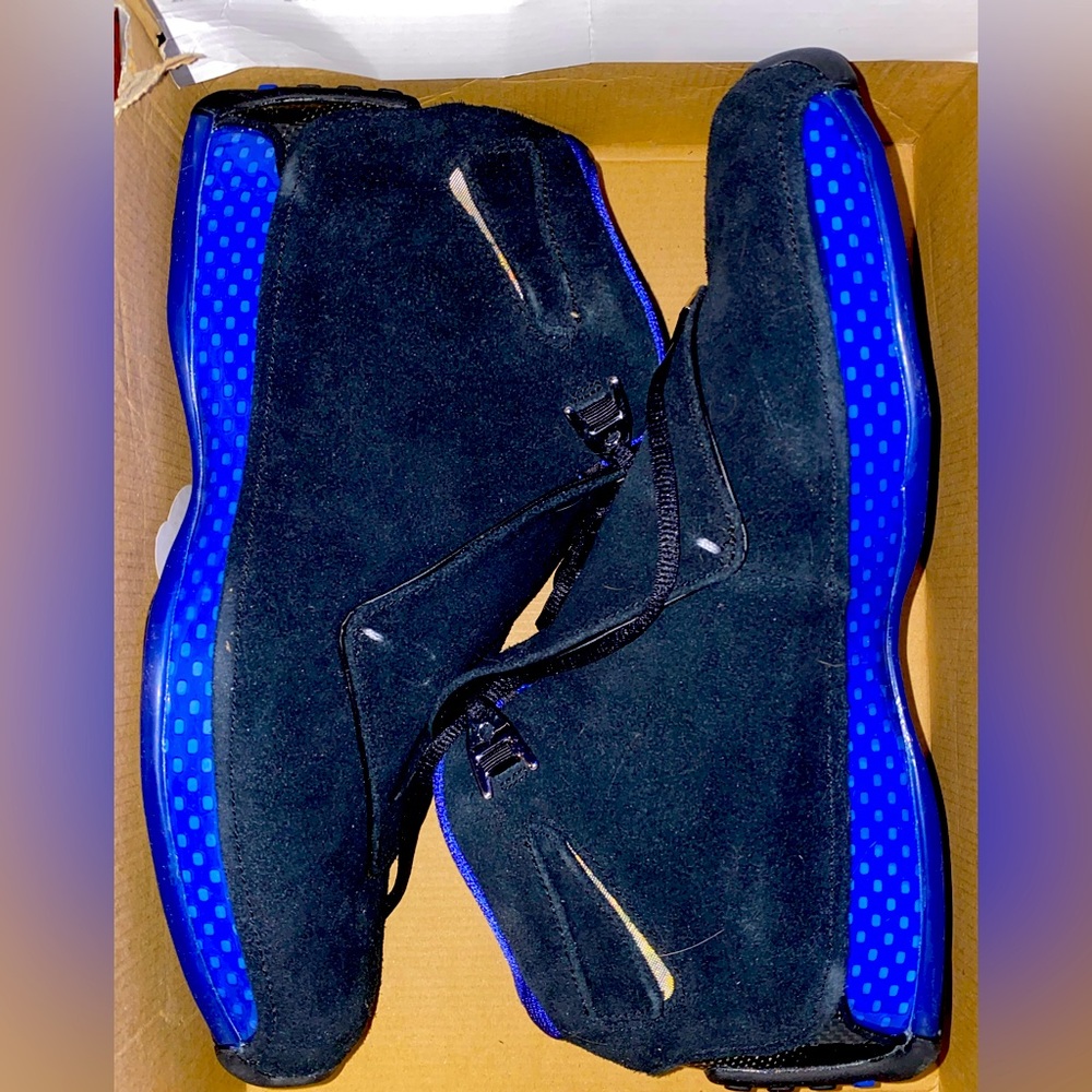 Air Jordan XVIII 18 retro (Black suede/blue) Deadstock. OG box.